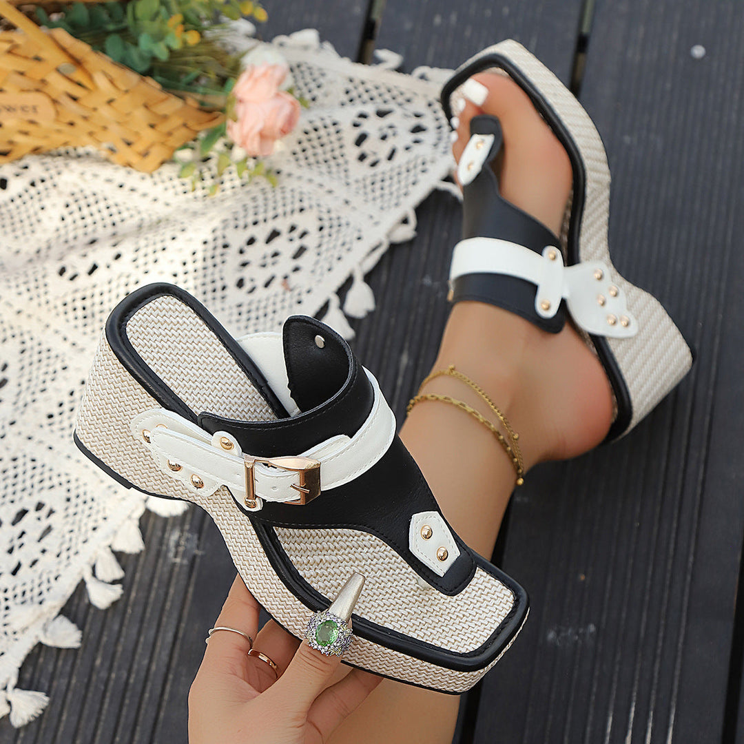 Evelina Slide Sandals - Adjustable Fit & Comfortable Summer Style