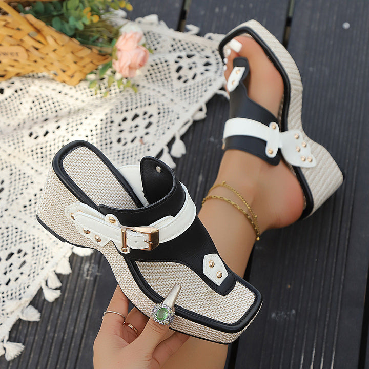 Evelina Slide Sandals - Adjustable Fit & Comfortable Summer Style
