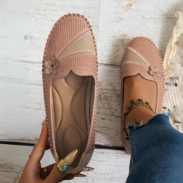 Flora Bloom Slip-Ons - Stylish Comfort with Breathable Design