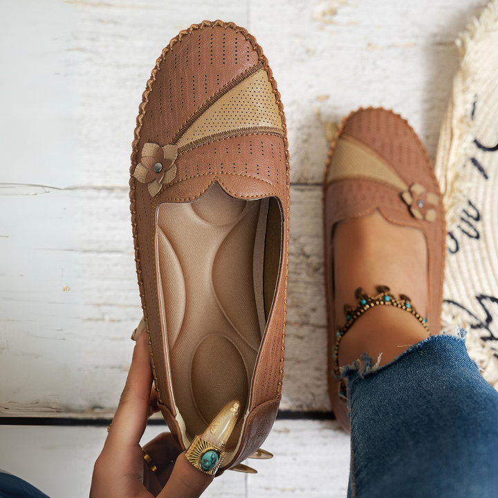 Flora Bloom Slip-Ons - Stylish Comfort with Breathable Design