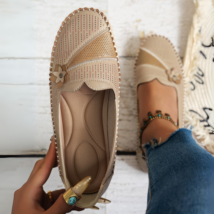 Flora Bloom Slip-Ons - Stylish Comfort with Breathable Design