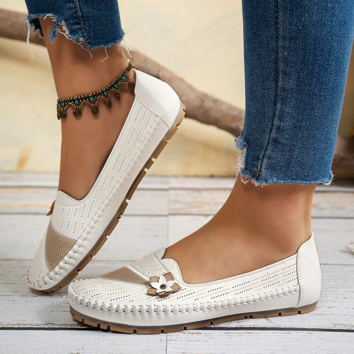 Flora Bloom Slip-Ons - Stylish Comfort with Breathable Design