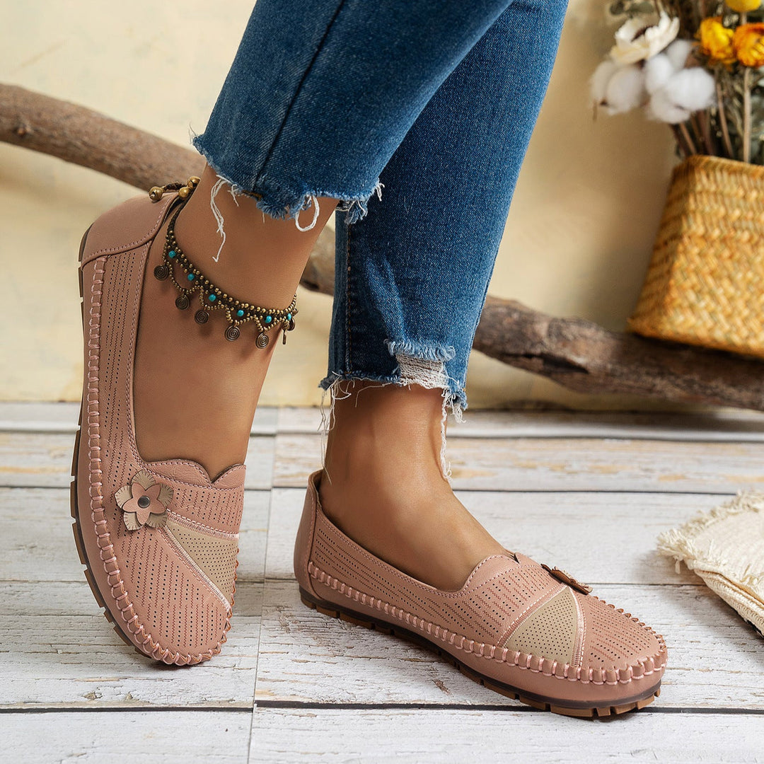 Flora Bloom Slip-Ons - Stylish Comfort with Breathable Design
