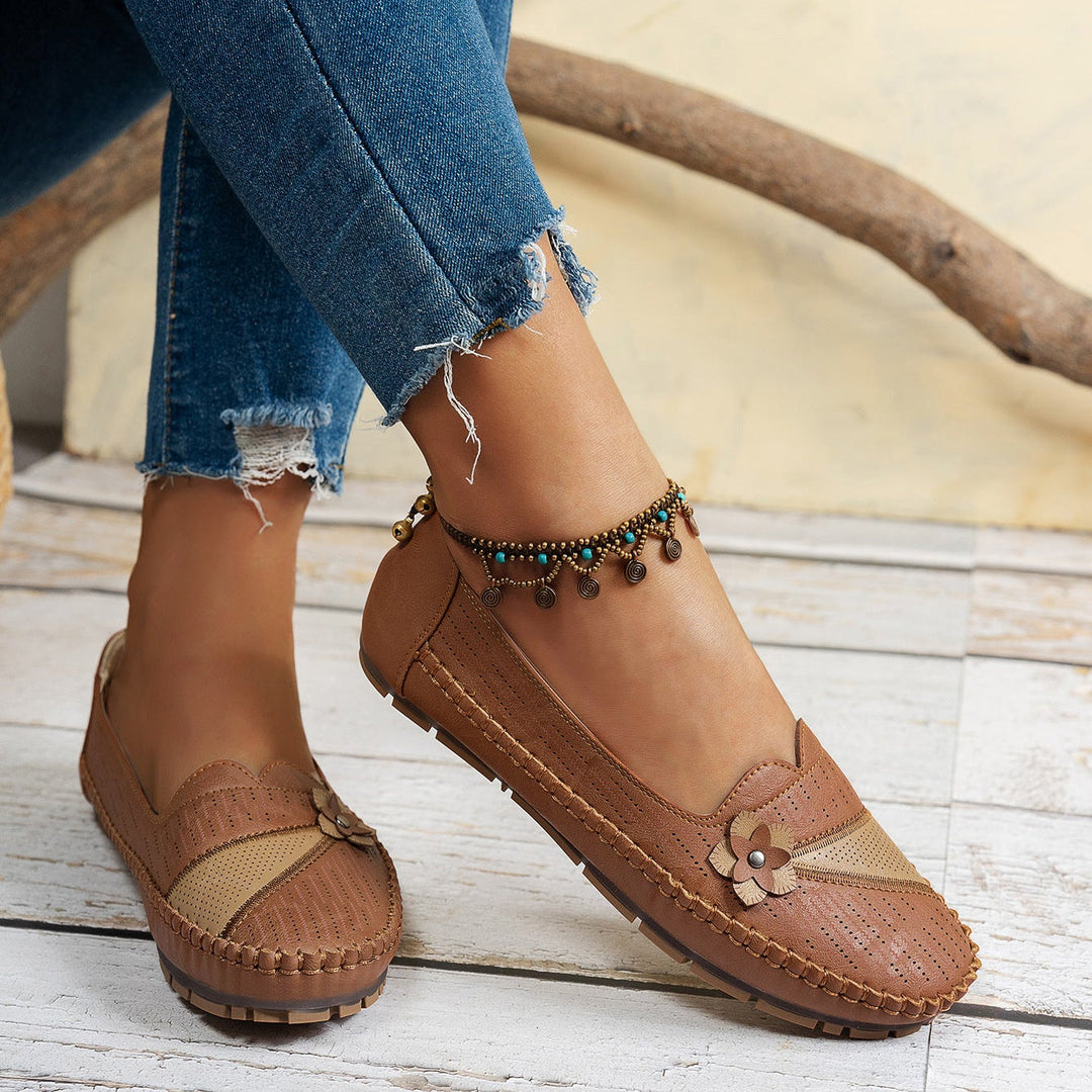 Flora Bloom Slip-Ons - Stylish Comfort with Breathable Design