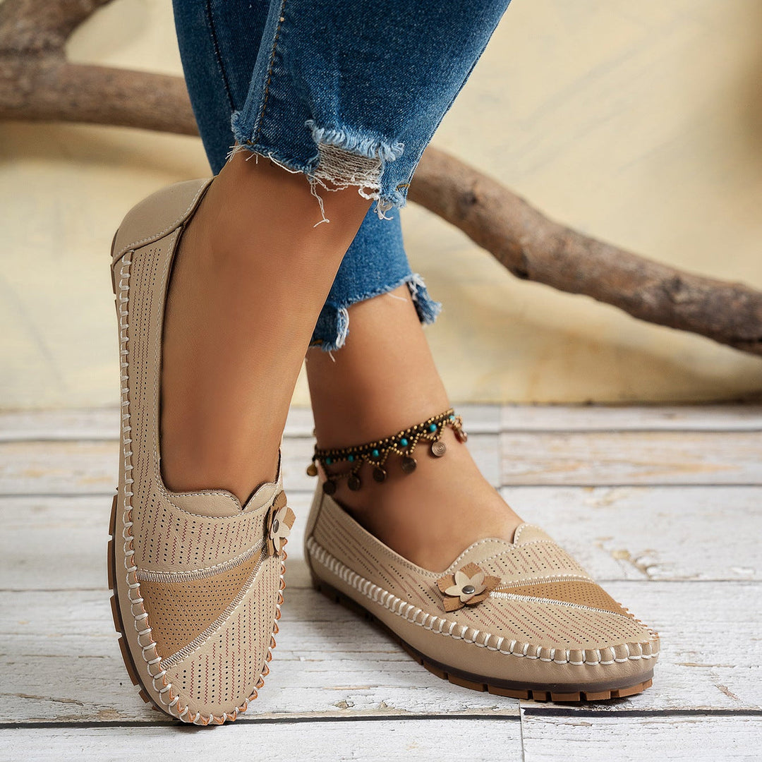 Flora Bloom Slip-Ons - Stylish Comfort with Breathable Design