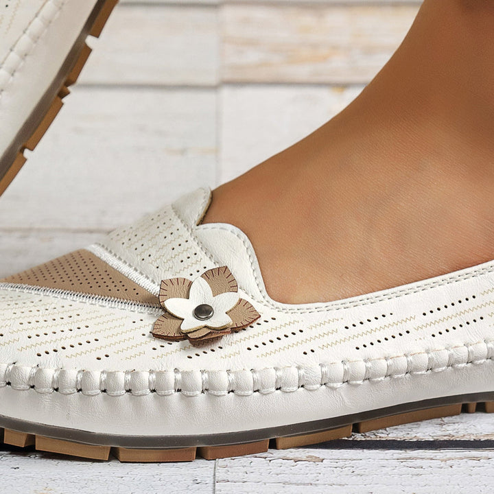 Flora Bloom Slip-Ons - Stylish Comfort with Breathable Design