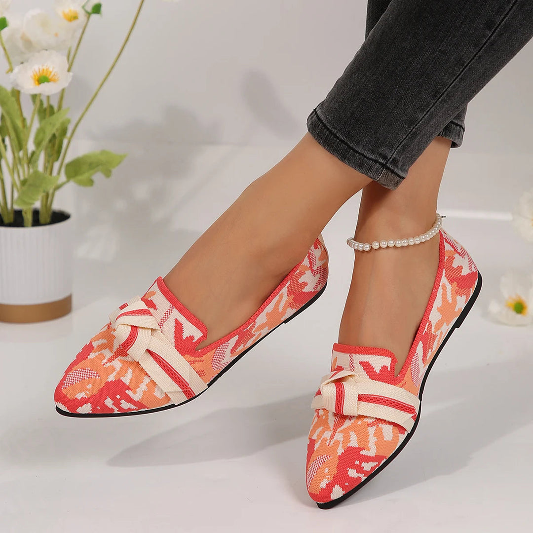 Florina Black Flats for Women - Cushioned Comfort & Breathable Design