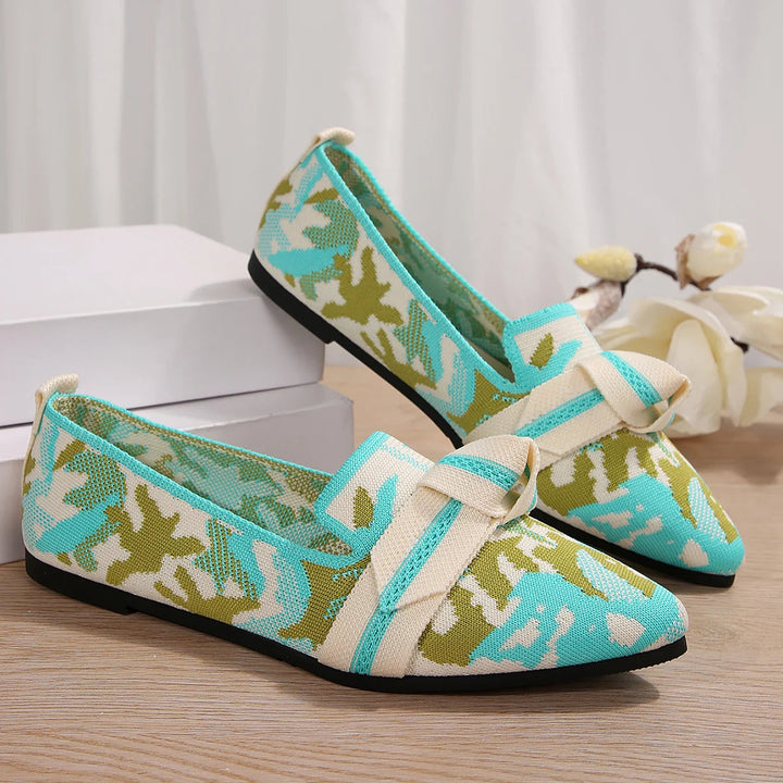 Florina Black Flats for Women - Cushioned Comfort & Breathable Design