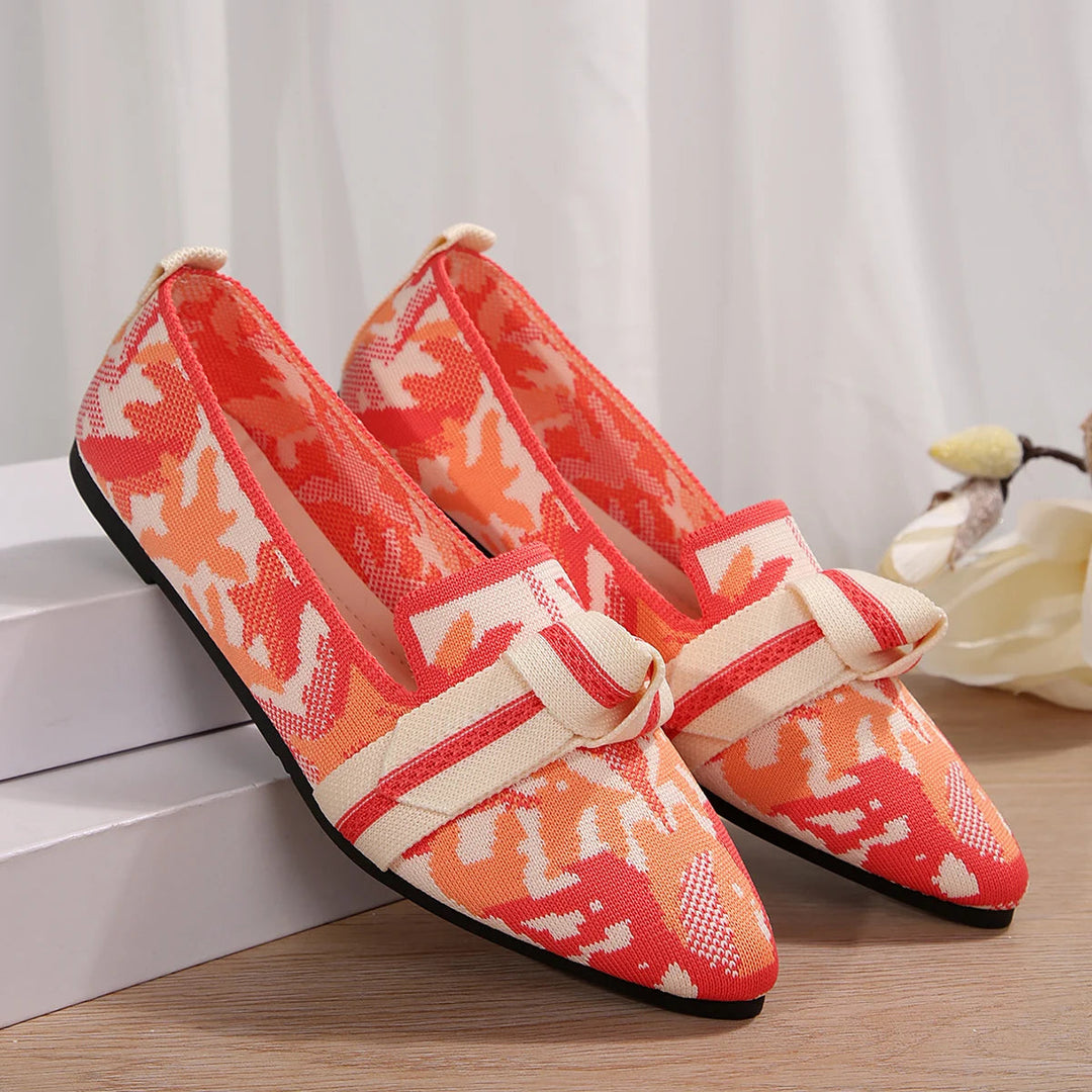 Florina Black Flats for Women - Cushioned Comfort & Breathable Design