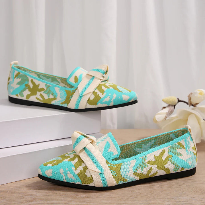 Florina Black Flats for Women - Cushioned Comfort & Breathable Design