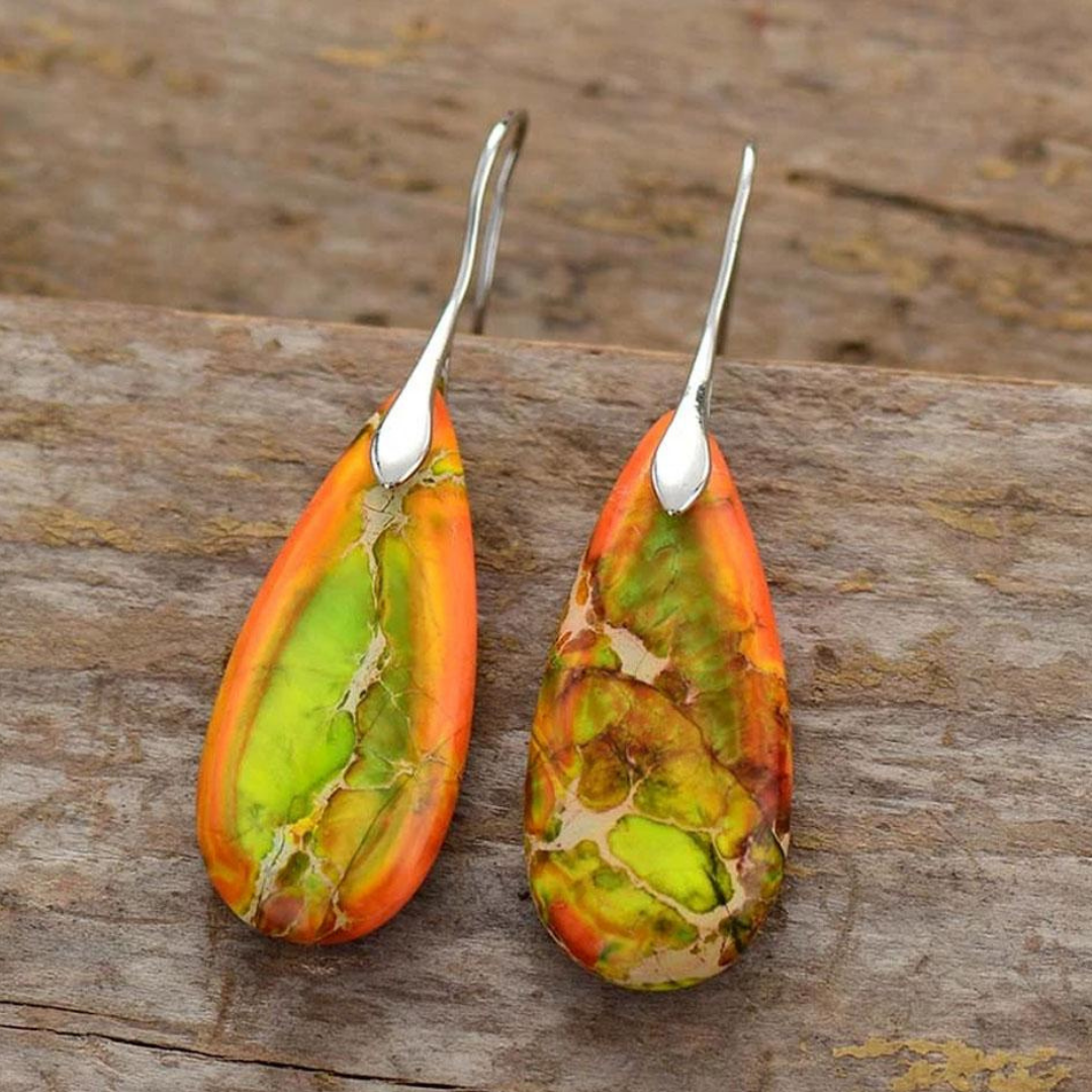 Jasper™ | Grounding Teardrop Earrings