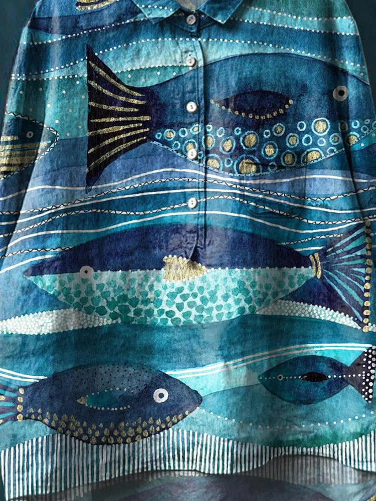 Jasson | Ocean Vintage Art Blouse