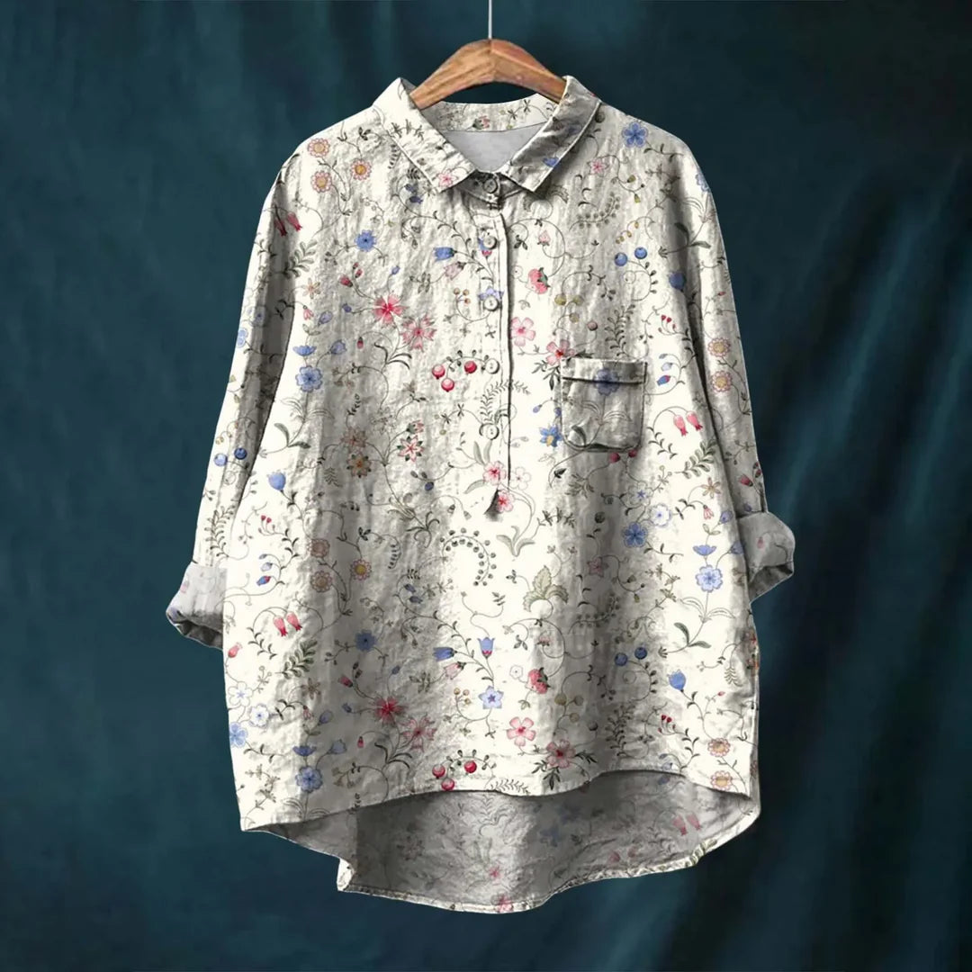 Jayde| Elegant Women's Floral Shirt