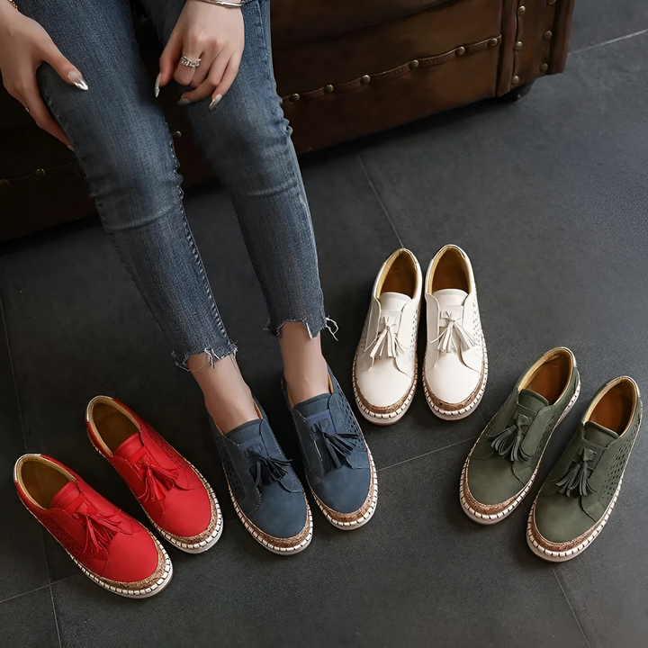 Juliette Tassel Sneakers - Lightweight Comfort for Warm Days