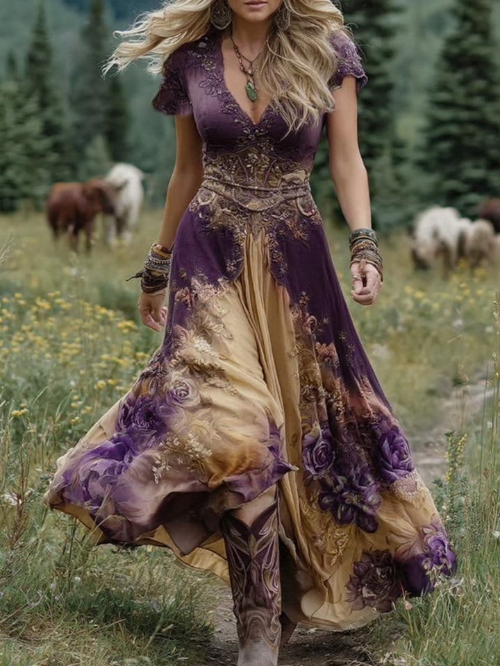 Lavender™ | Elegant Floral Maxi Dress for Women