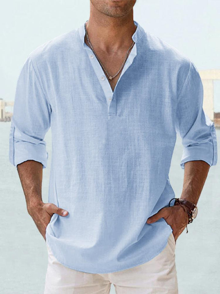 Lenoir™ | Breathable White Linen Shirt