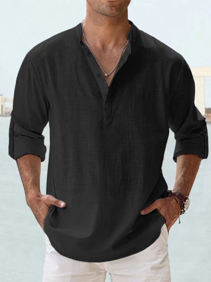 Lenoir™ | Breathable White Linen Shirt