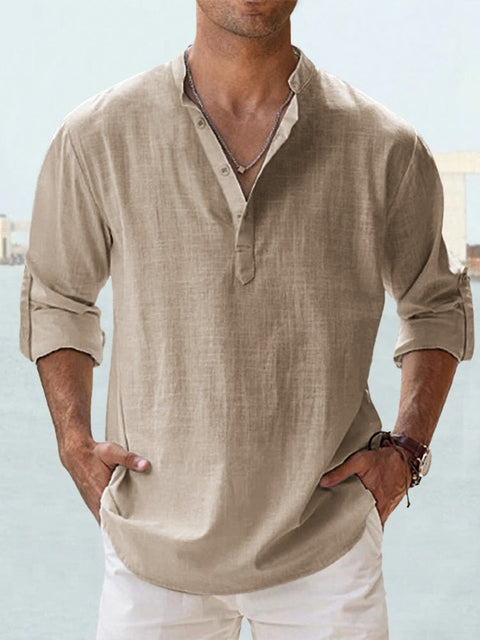 Lenoir™ | Breathable White Linen Shirt