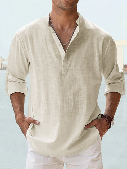 Lenoir™ | Breathable White Linen Shirt