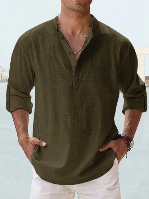 Lenoir™ | Breathable White Linen Shirt