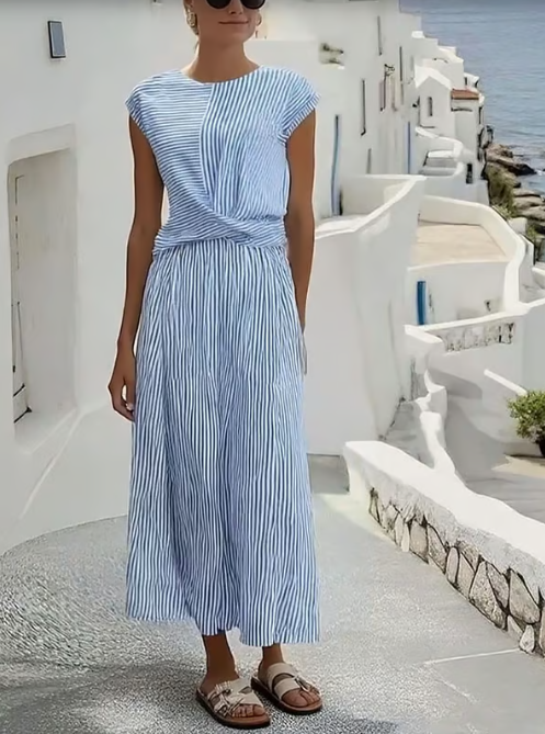 Lila™ | Effortless White Maxi Dress for Summer Elegance
