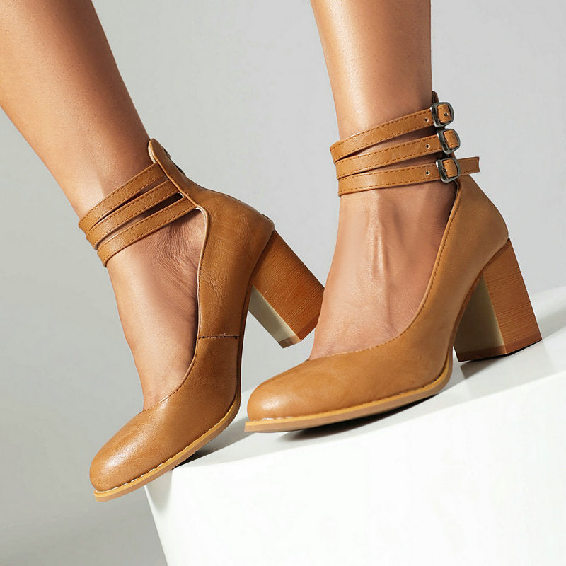 Madison Block Heels - Stylish Comfort & Stability for Women