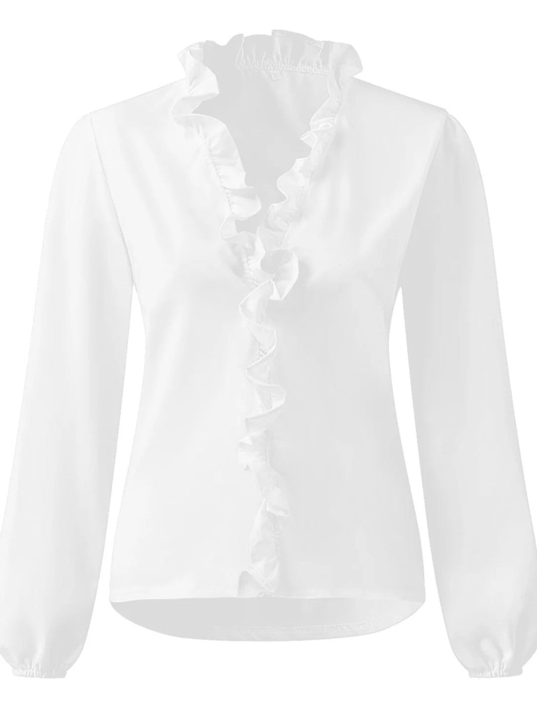 Maisie | Ruffled V-Neck Long Sleeve Blouse