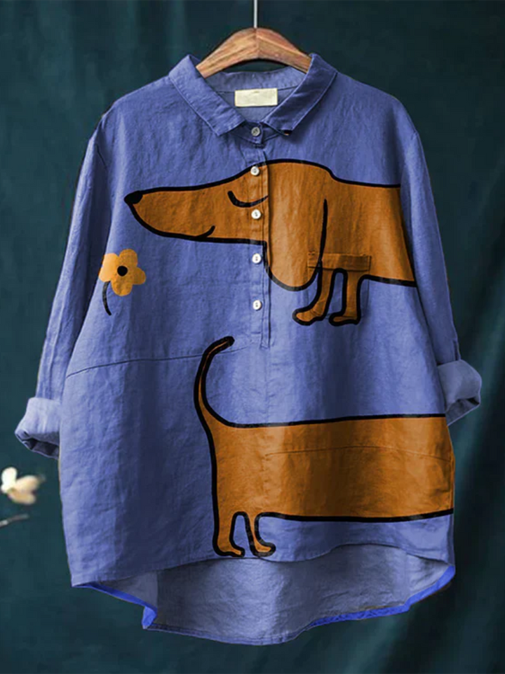 Mex | Dog Vintage Art Blouse