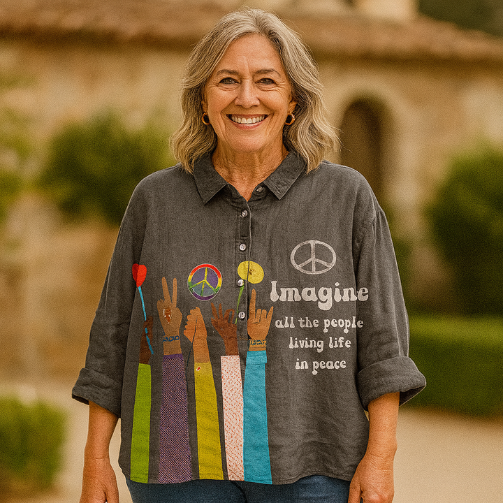 Peace | Hippie Vintage Art Blouses