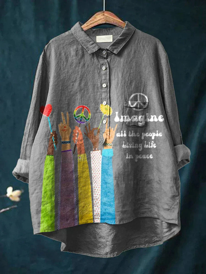 Peace | Hippie Vintage Art Blouses