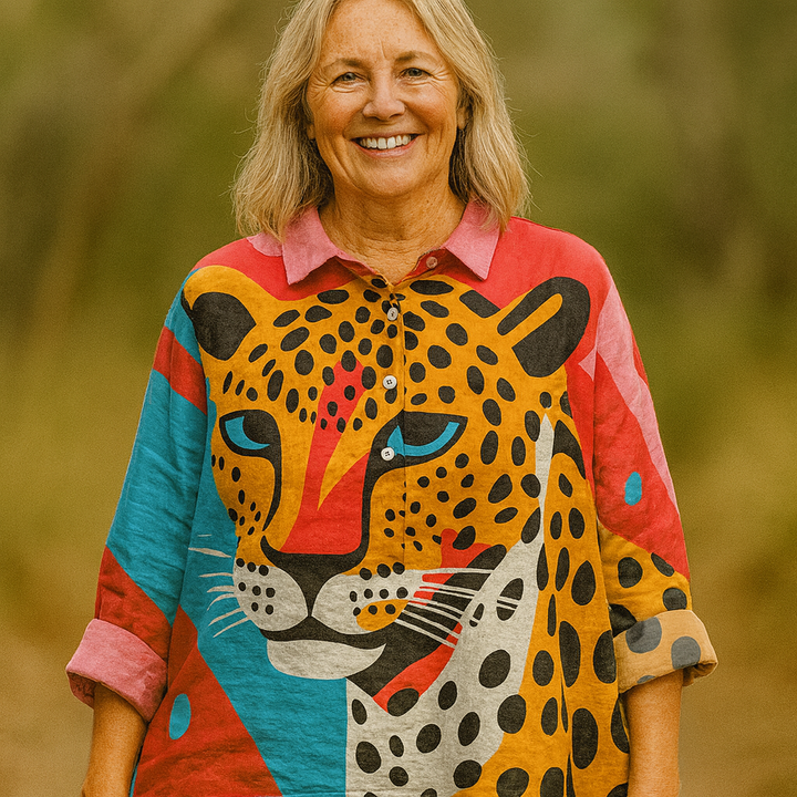 Simba | Leopard Vintage Art Blouse
