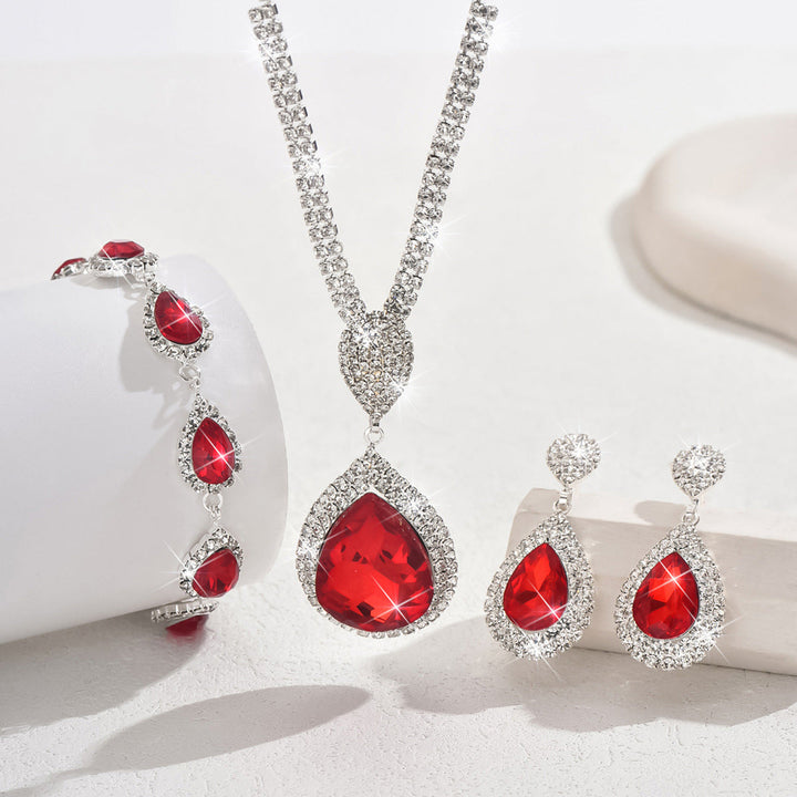 Thalira™ | Elegant Necklace And Earring Set