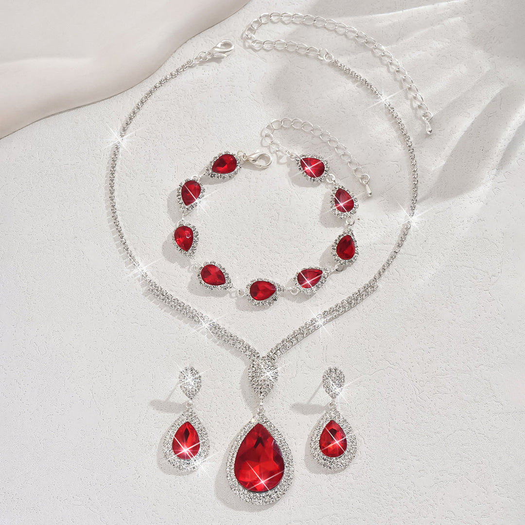 Thalira™ | Elegant Necklace And Earring Set