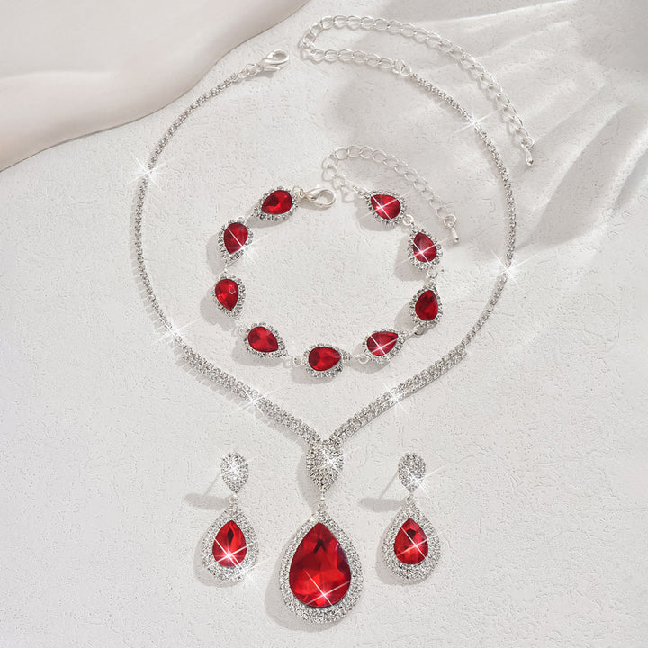 Thalira™ | Elegant Necklace And Earring Set
