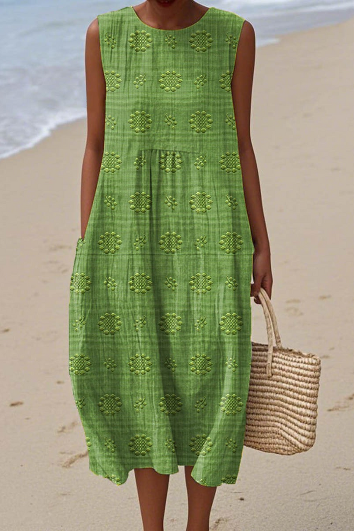 Alexandra™ | Elegant Floral Midi Dress for Women