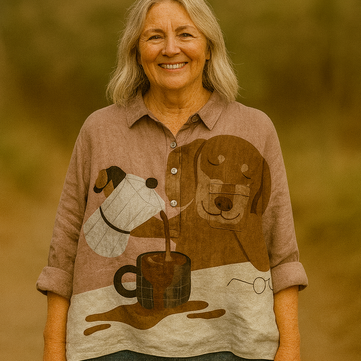 Delly | Dog Vintage Art Blouse