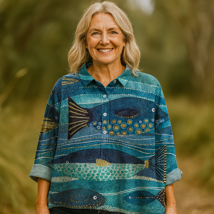 Jasson | Ocean Vintage Art Blouse