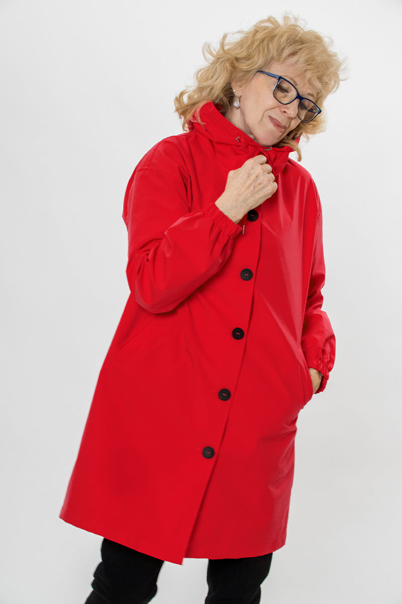 Rachel™ - Water-Resistant Oversized Hooded Windbreaker