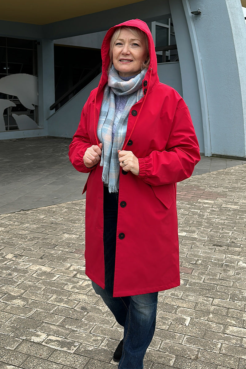 Rachel™ - Water-Resistant Oversized Hooded Windbreaker
