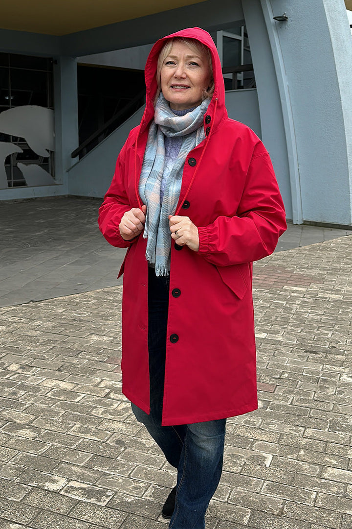 Rachel™ - Water-Resistant Oversized Hooded Windbreaker