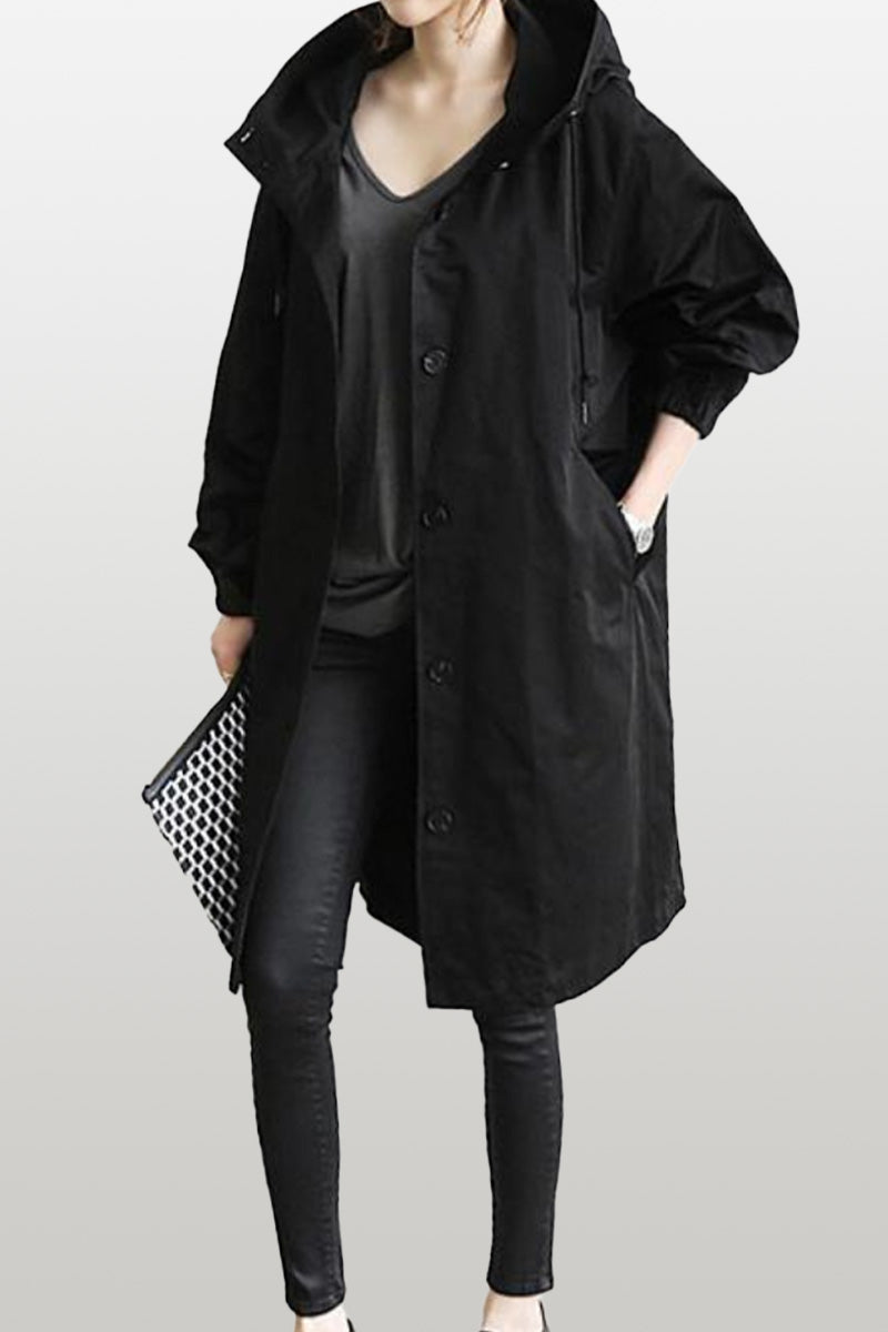 Rachel™ - Water-Resistant Oversized Hooded Windbreaker
