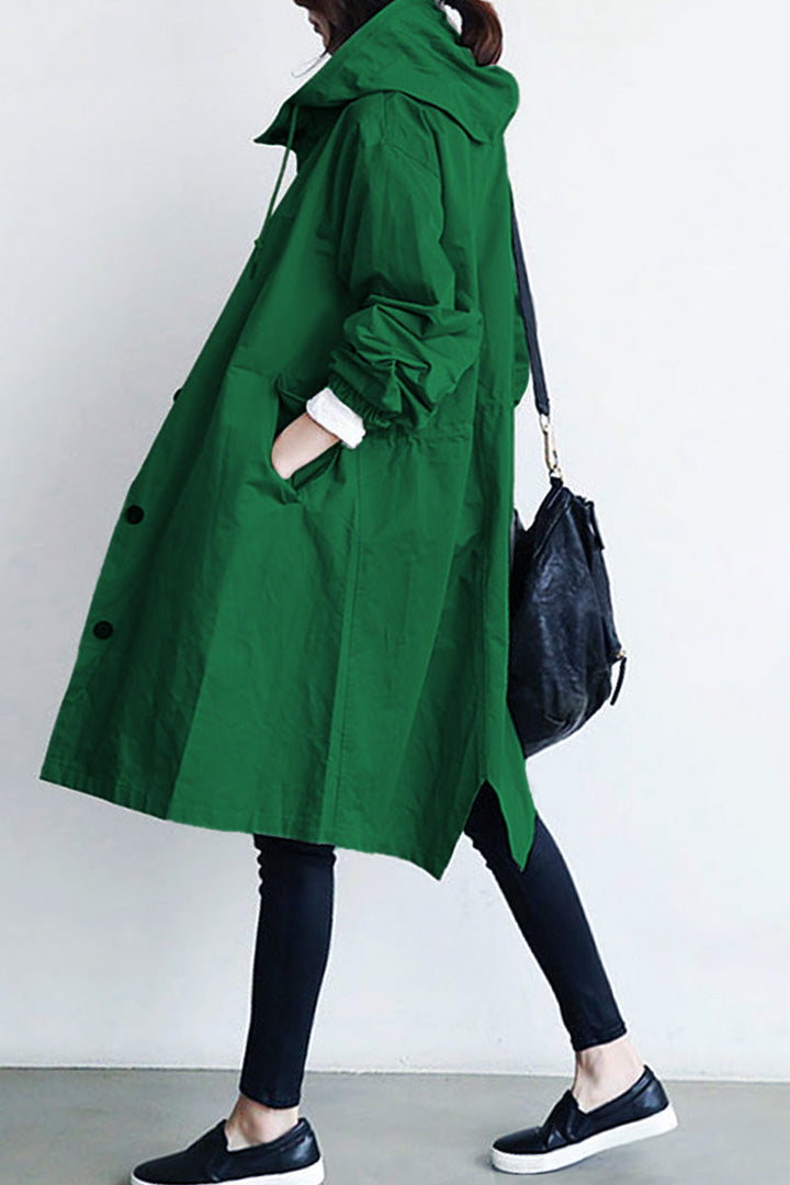 Rachel™ - Water-Resistant Oversized Hooded Windbreaker
